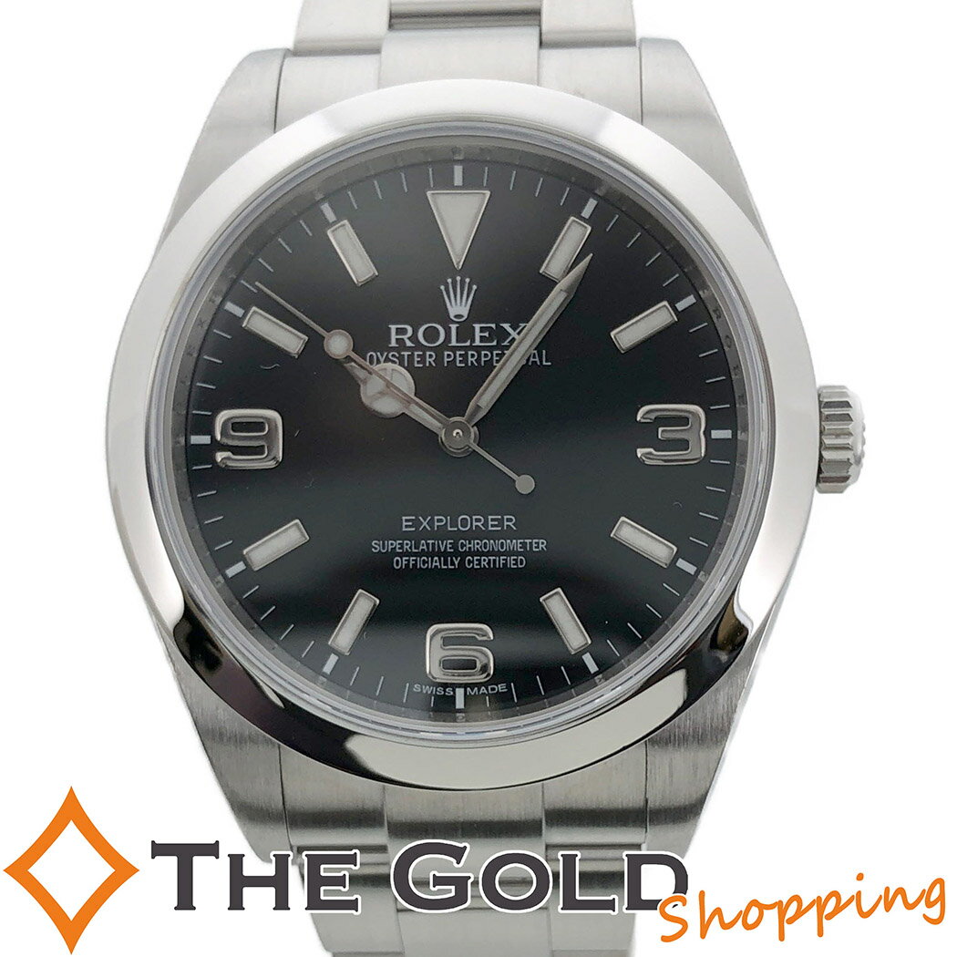 ロレックス エクスプローラー1 214270 G番 OH済 ROLEX EXPLORER スポーツ 腕時計 メンズ[男性用] ギフト プレゼント ご褒美 ザ・ゴールド THE GOLD ショッピング【中古】