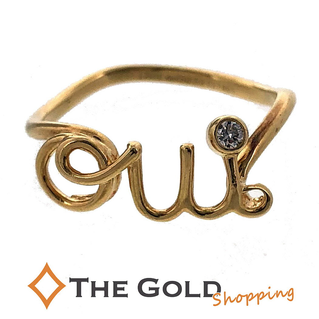 クリスチャンディオール アムールリング JOUI95001 AMOUR Oui 750 K18 YG ダイヤモンド イエローゴールド #53 Christian Dior ジュエリー アクセサリー 指輪 リング 【中古】のサムネイル