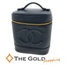 CHANEL バニティバッグ キャビアスキン ブラック レディース シャネル 【中古】