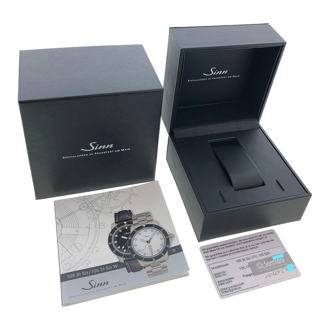 Sinn ジン スポーツウォッチ 105.ST.SA.UTC 105.020 41mm 自動巻き 黒文字盤 腕時計 メンズウォッチ ジン 【中古】