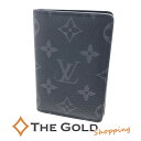 LOUIS VUITTON オーガナイザードゥポッシュ M61696 モノグラム エクリプス キャンバス ブラック カードケース メンズ ルイヴィトン 【中古】