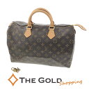 LOUIS VUITTON スピーディ35 M41524 モノグラム キャンバス ブラウン ミニボストンバッグ 男女兼用 ルイヴィトン 【中古】