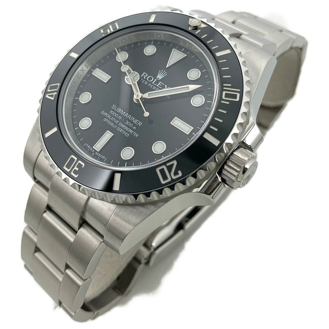 ロレックス サブマリーナー 114060 2014年 ランダム品番 黒文字盤 自動巻き ダイバーズ ノンデイト 腕時計 メンズウォッチ スポーツ ROLEX 【中古】 p2505