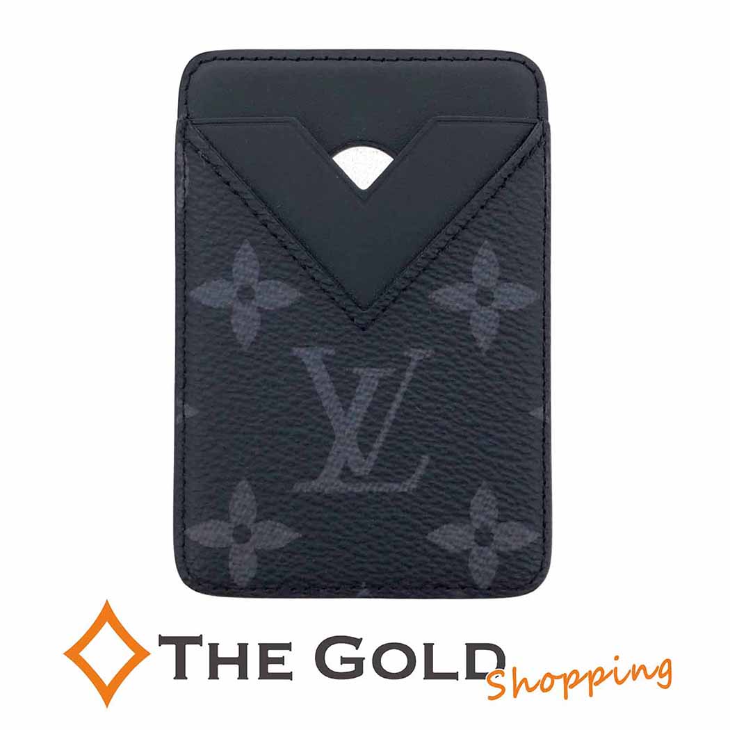 LOUIS VUITTON ポルトカルトマグネット M12602 モノグラム エクリプス キャンバス MagSafe ブラック カードケース メンズ ルイヴィトン 【中古】のサムネイル