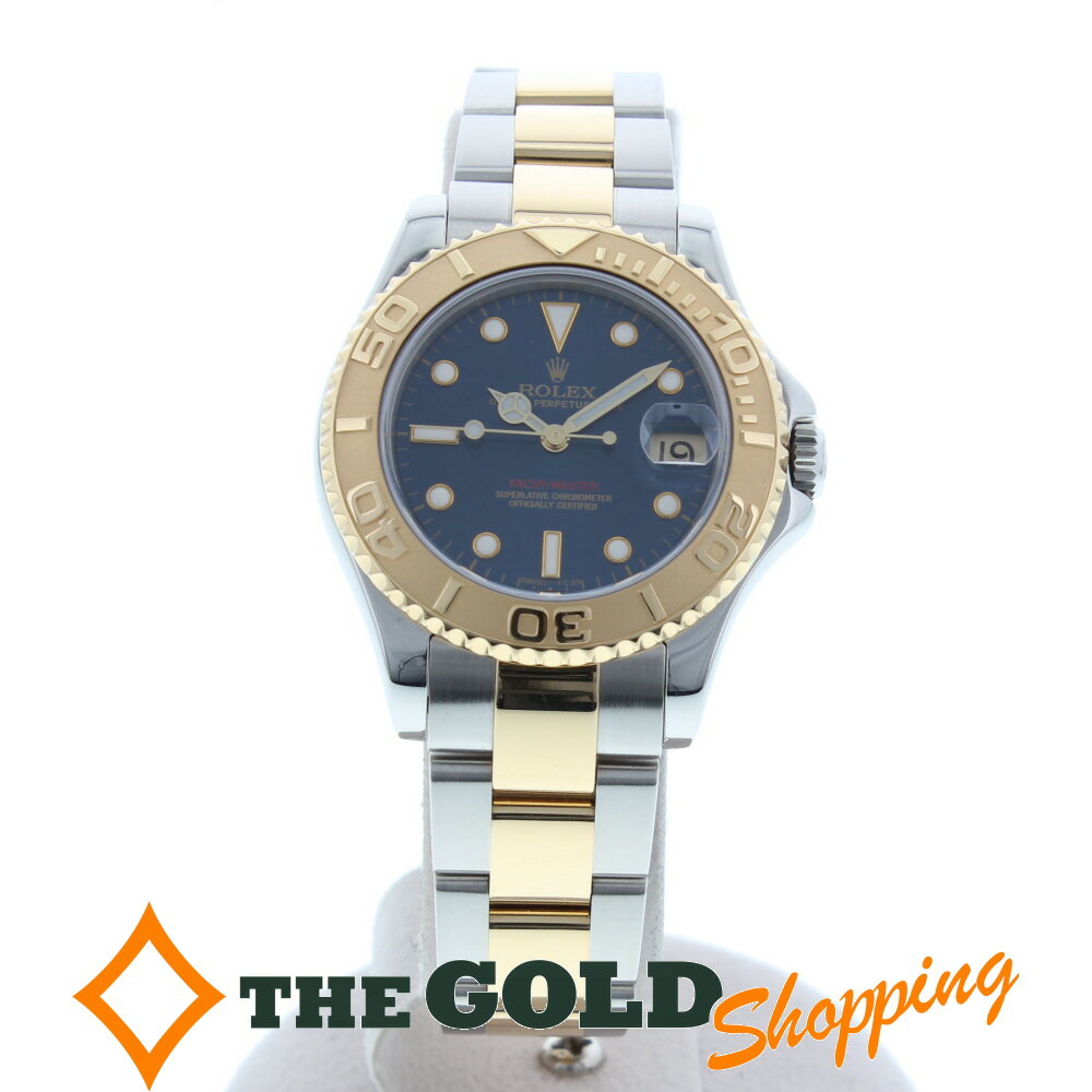 ロレックス ROLEX ヨットマスター ボーイズ U番 ブルー文字盤 生産終了モデル 68623 腕時計 ボーイズ[男女兼用] ギフト プレゼント ビジネス ご褒美 ザ・ゴールド THE GOLD ショッピング【中古】