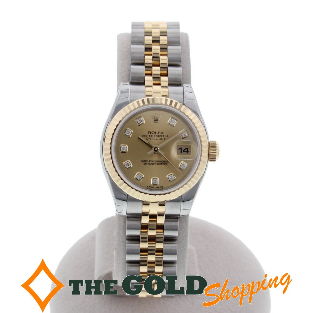 ロレックス ROLEX デイトジャスト レディース ランダム 2016年7月購入 179173G 腕時計 レディース[女性用] 【新古品】 ギフト プレゼント ビジネス ご褒美 ザ・ゴールド THE GOLD ショッピング【中古】