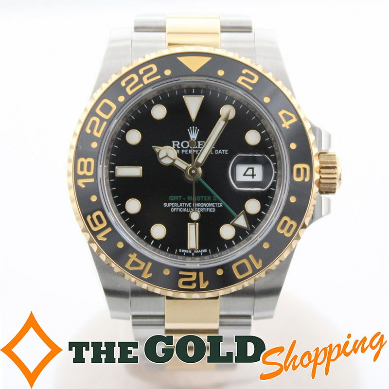 ロレックス ROLEX GMTマスター2 ランダム 国内 116713LN 腕時計 メンズ ウォッチ 男性用 ギフト プレゼント ビジネス ご褒美 ザ・ゴールド THE GOLD ショッピング【中古】