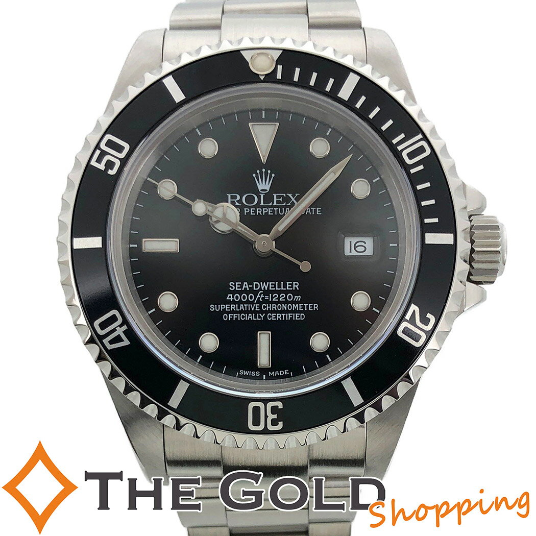 ロレックス★シードゥエラー 16600 P番 並行 OH済 シードウェラー ROLEX SEA DWELLER シードウェラー スポーツ ダイバーズ 腕時計 メンズ ウォッチ 男性用 ギフト プレゼント ご褒美 ザ・ゴールド THE GOLD ショッピング【中古】