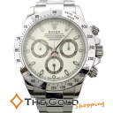 ロレックス コスモグラフ デイトナ 116520 日ロレOH済 Y番 クリーム アイボリー 白文字盤 クロノグラフ ROLEX 腕時計 メンズ ウォッチ 【中古...