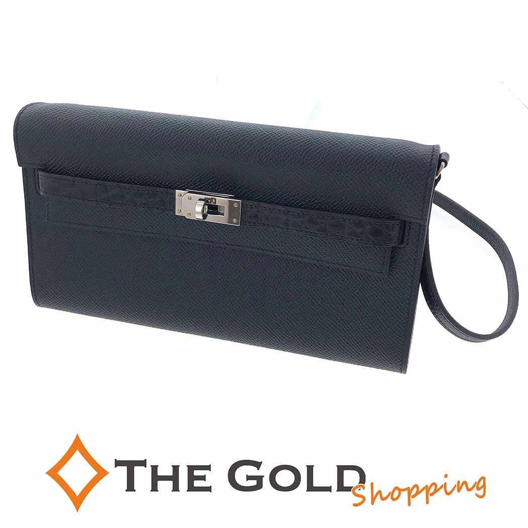 エルメス ケリー トゥーゴー タッチ Z刻印 2021年 アリゲーター ヴォーエプソン ブラック シルバー金具 長財布 HERMES ショルダーバッグ 【中古】のサムネイル