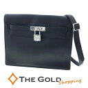 エルメス ケリーダンス □M 2009年 スイフト レザー ブラック シルバー金具 5WAY レディース HERMES 【中古】