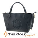 グッチ 2WAY ショルダーバッグ 369176 ハンドバッグ インターロッキングG レザー ブラック レディース GUCCI 【中古】(4)