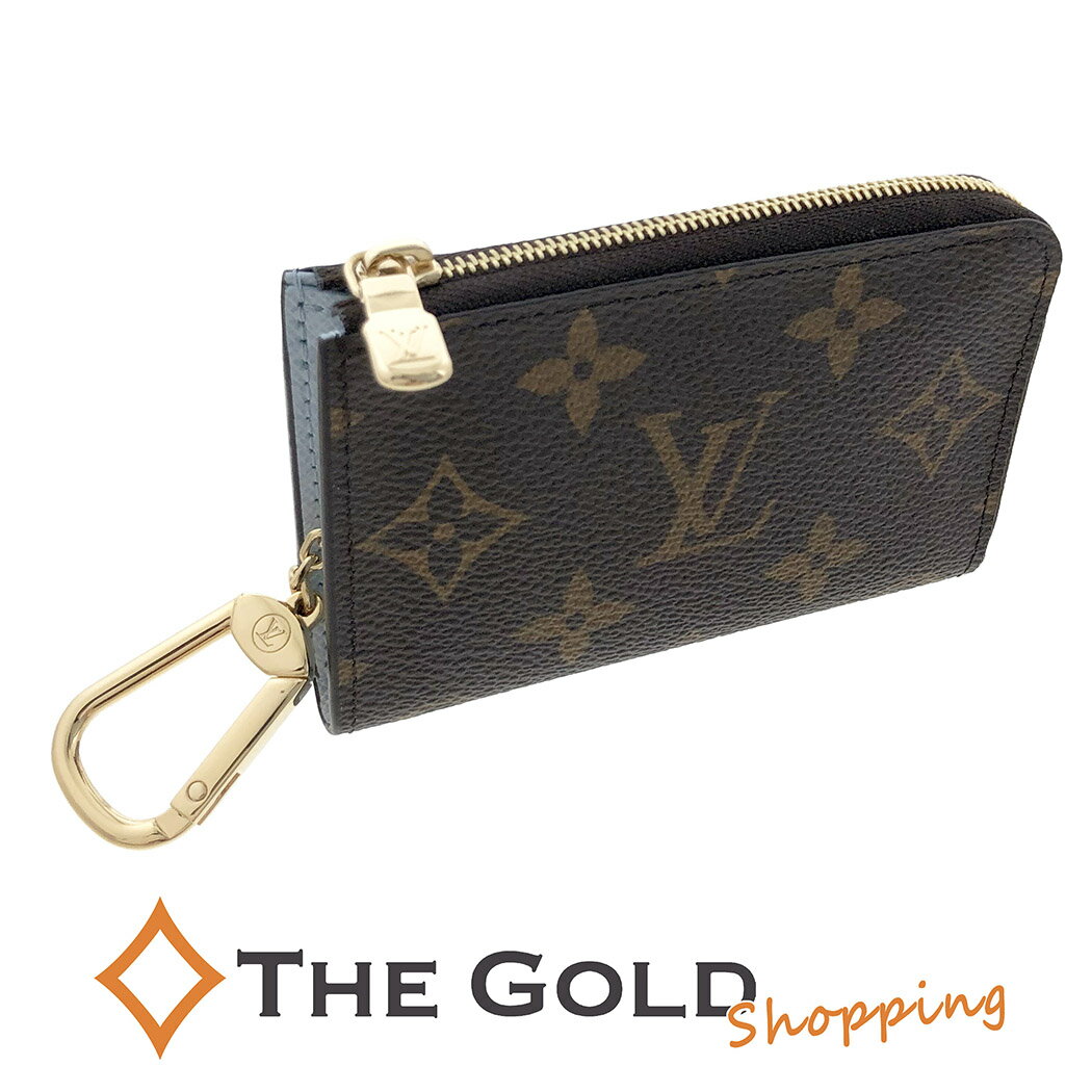 ルイヴィトン ポルトクレ ノア M83612 モノグラム キャンバス オランプブルー ブラウン キーコインケース 男女兼用 LOUIS VUITTON 【中古】