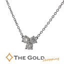 Tiffany&Co. アリアネックレス 42cm PT950 3PD ダイヤモンド レディース ジュエリー ティファニー 【中古】