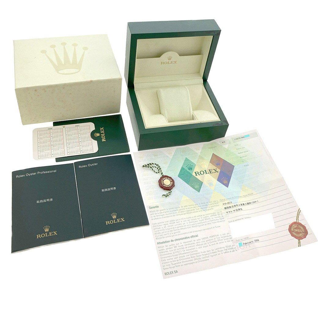 ロレックス エクスプローラーI 114270 D番 国内 36mm 黒文字盤 自動巻き 腕時計 メンズウォッチ ROLEX 【中古】