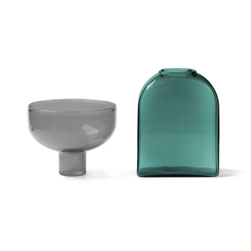 AMABRO (アマブロ) TWO TONE VASE(Square)GY×GR [2]