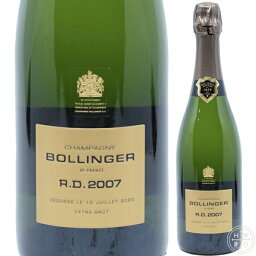 ボランジェR.D. エクストラブリュット2007 750ml 【箱なし】 シャンパン シャンパーニュ Bollinger R.D. Extra Brut 2007