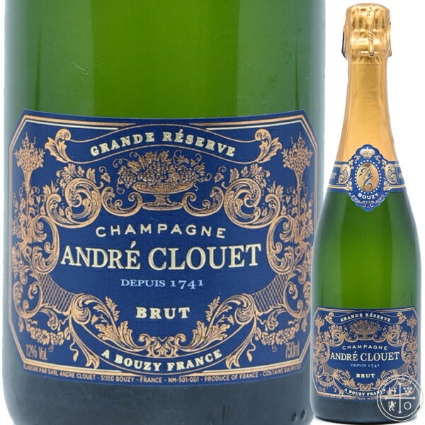 アンドレ クルエ グラン レゼルヴ ブリュット NV 750ml 【箱なし】シャンパン シャンパーニュ Andre Clouet Grande Reserva Brut NV