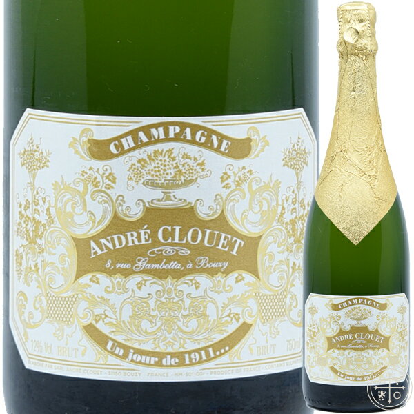 Ah NG A W[ h ~ kt T IY 1911 NV 750ml yȂzVp Vp[j Andre Clouet Un Jours de 1911 NV Champagne