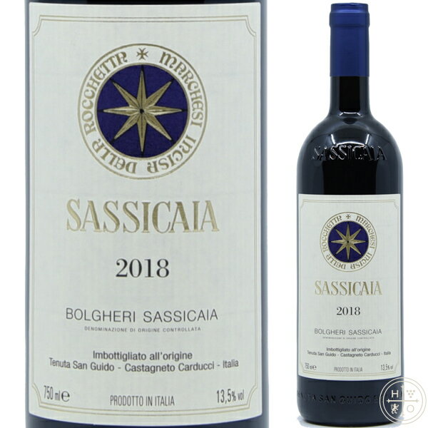 ek[^ T OCh TbVJCA {Q 2018 750ml C^A gXJ[i {h[uh t{fB ԃC Tenuta San Guido Sassicaia Bolgheri 2018