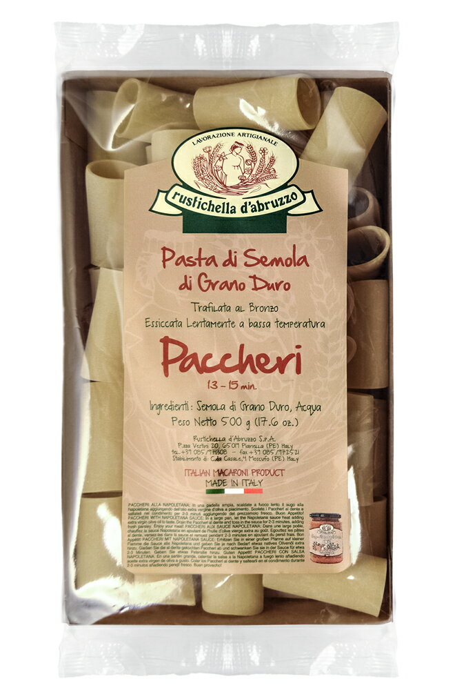 륹ƥ ѥå 500g 륹ƥ ֥åĥ ѥ ꥢ ѥåʾﲹ ꥢ ѥ Rustichella dAbruzzo Pasta paccheri