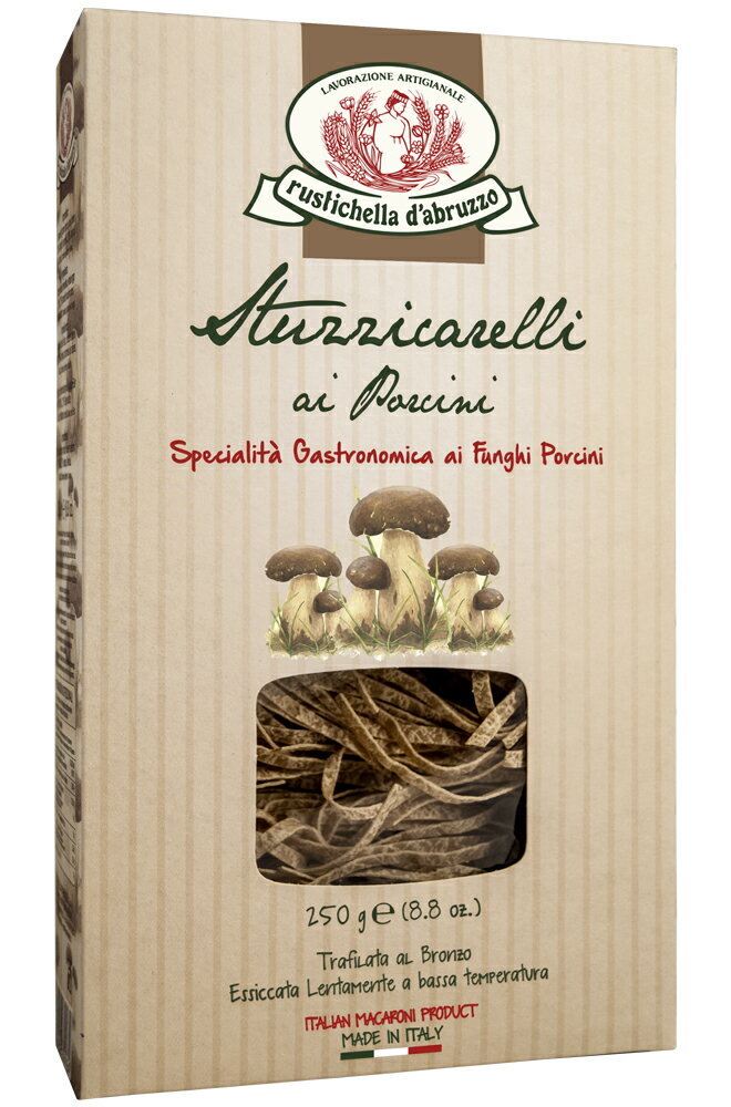 ルスティケーラ スタッツィカレッリ・アイ・フンギ・ポルチーニ 250g ルスティケーラ ダブルッツォ 高級パスタ イタリア産 （常温） イタリア パスタ Rustichella d’Abruzzo Pasta Stuzzicarelli Funghi Porcini ( box )