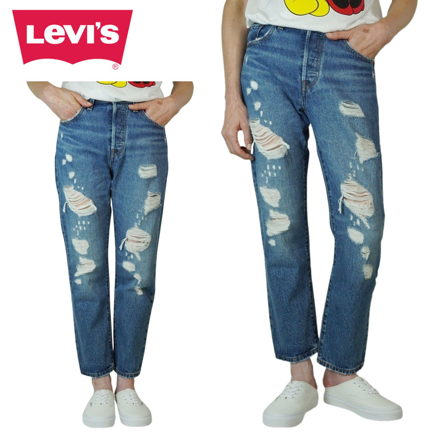 ǥ ǥ˥ѥĥ꡼Х LEVI'S501 ORIGINAL CROPPED501 ꥸʥ åץBLUE(֥롼)ǥ...
