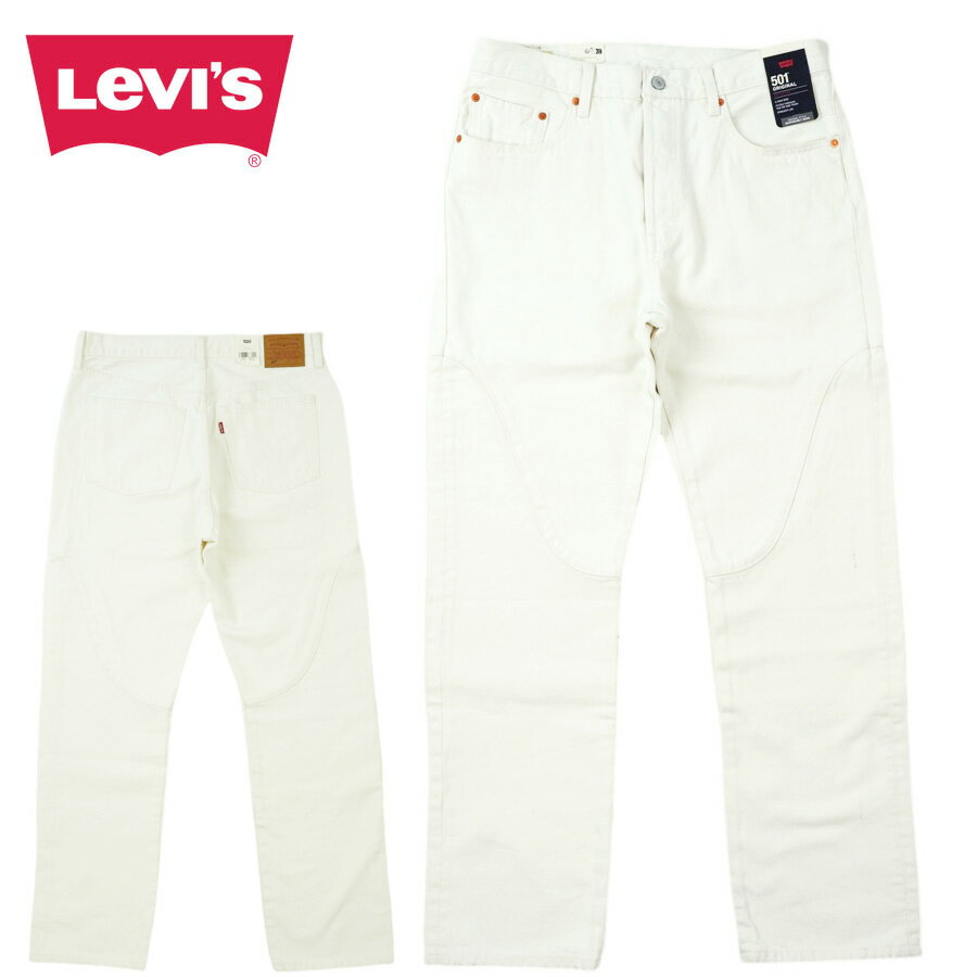 レディース メンズ デニムパンツリーバイス LEVI 039 S501 ORIGINAL PREMIUM A75010001501 オリジナル プレミアム ストレートWHITE ホワイト 白ジェンダーフリー ジーンズ ジーパン ウォッシュ クラシック 定番