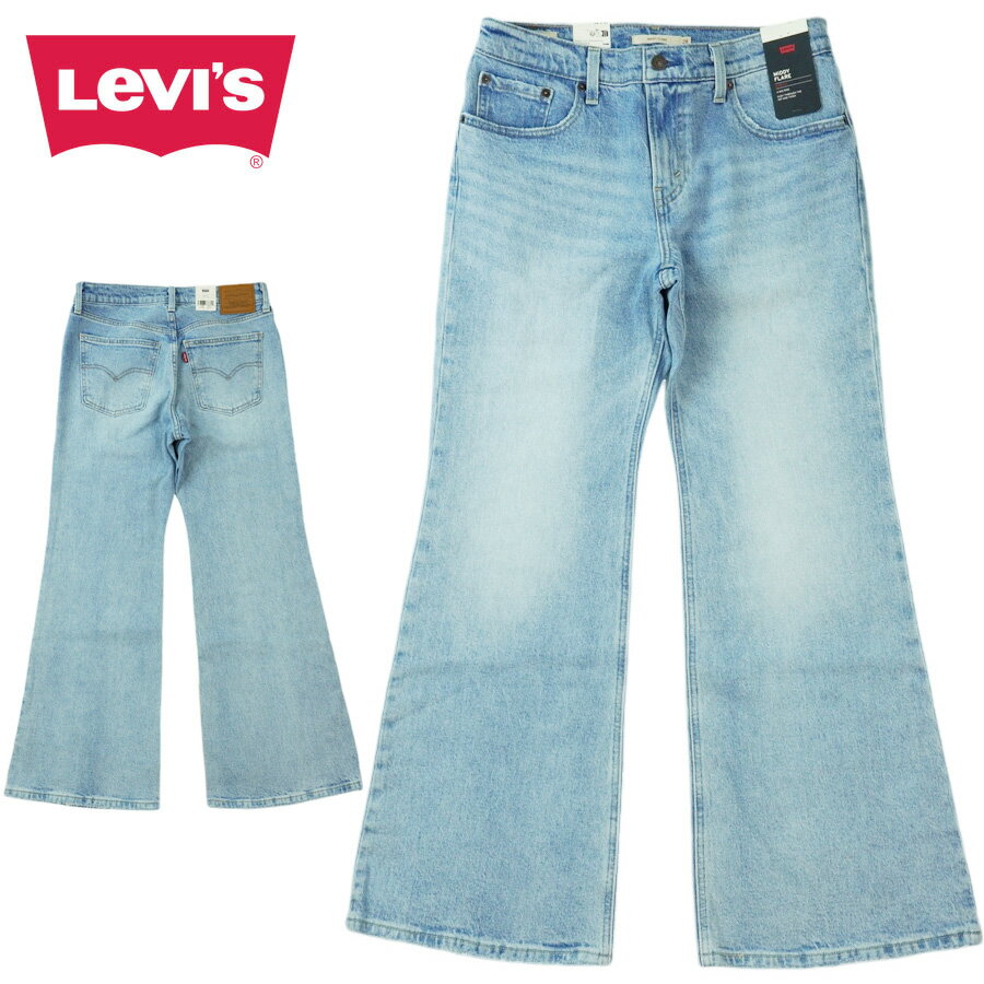 楽天THE MATERIAL WORLDレディース メンズ デニムパンツリーバイス LEVI'SMIDDY FLARE A72030006フレアデニム ストレッチWASH BLUE（ウォッシュブルー）ジェンダーフリー ジーンズ ジーパン ウォッシュ クラシック 定番 青