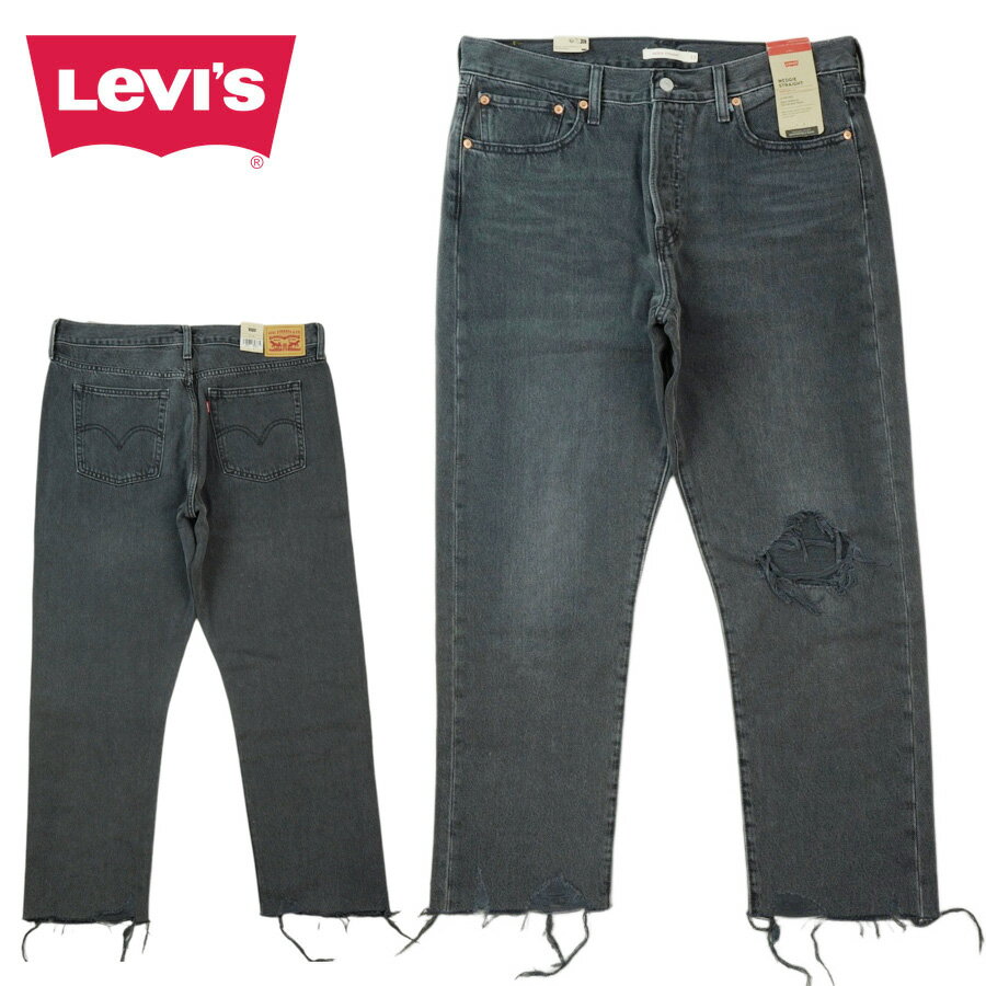 楽天THE MATERIAL WORLDレディース メンズ デニムパンツリーバイス LEVI'SWEDGIE STRAIGHT 349640194ウェッジストレート ブラック 黒BLACK ツイル ジェンダーフリー ジーンズ ジーパン ウォッシュ クラシック 定番