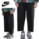 NIKE ナイキレディース パンツYOGA LUXE WOMENS CROPPED FLEECE PANTSウィメンズ ヨガ クロップドフリースパンツBLACK（ブラック）黒 裏起毛 ワークアウト ストリート スポーツ ワイドパンツ