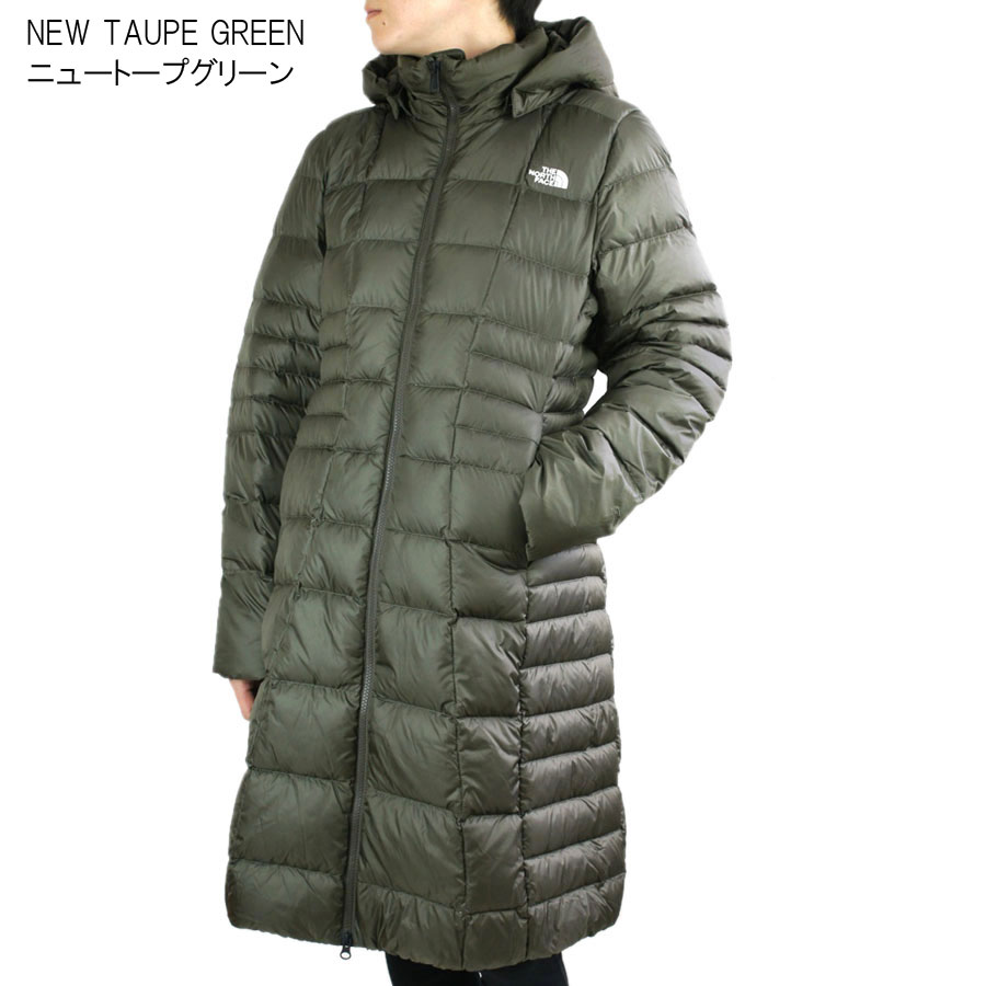 ノースフェイスTHE NORTH FACE レディース ダウンコートW METROPOLIS PARKAウィメンズ メトロポリスパーカーURBAN NAVY（アーバンネイビー）NEW TAUPE GREEN（ニュートープグリーン）TNF BLACK（ブラック）ナイロン コート ジャケット 黒 カーキ