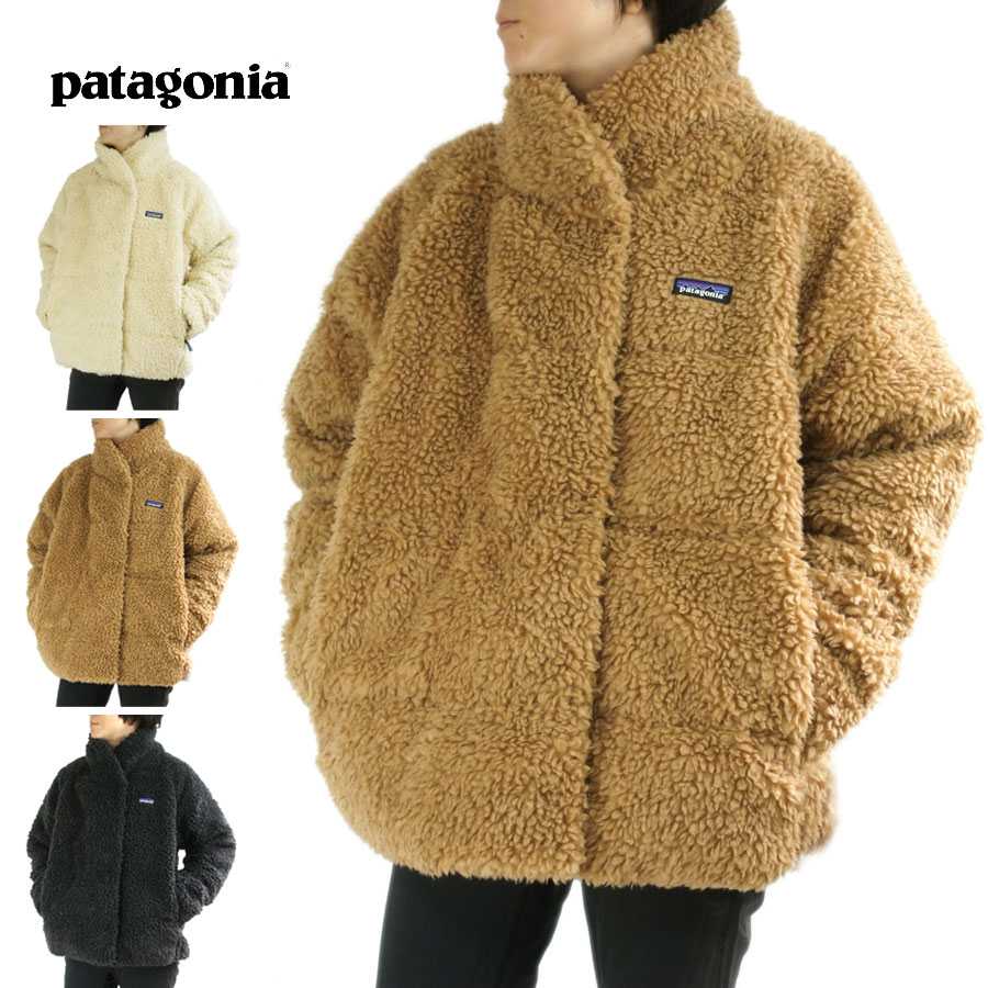 パタゴニア パタゴニア Patagoniaレディース ジャケットW RECYCLED HIGH PILE FLEECE DOWNJACKETウィメンズ リサイクルハイパイルフリースダウンジャケットOYSTERWHITE(オイスターホワイト) BEARFOOT TAN(ベアフットタン) INK BLACK(インクブラック)ボア ファー