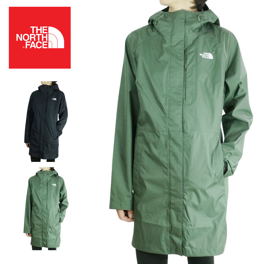 ノースフェイスTHE NORTH FACE レディース ジャケットW VENTURE PARKA RTOレディース ベンチャーパーカー レトロTHYME(タイム) TNF BLACK(ブラック/ホワイト)ナイロンジャケット マウンパ 黒 緑 GREEN