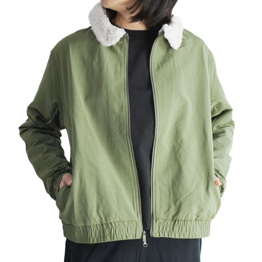 ナイキ NIKEレディース ジャケットSHIELD BOMBER JACKET シールドボンバージャケットOLIVE(オリーブ)カーキ 白 ホワイト ボア ファー ミリタリー