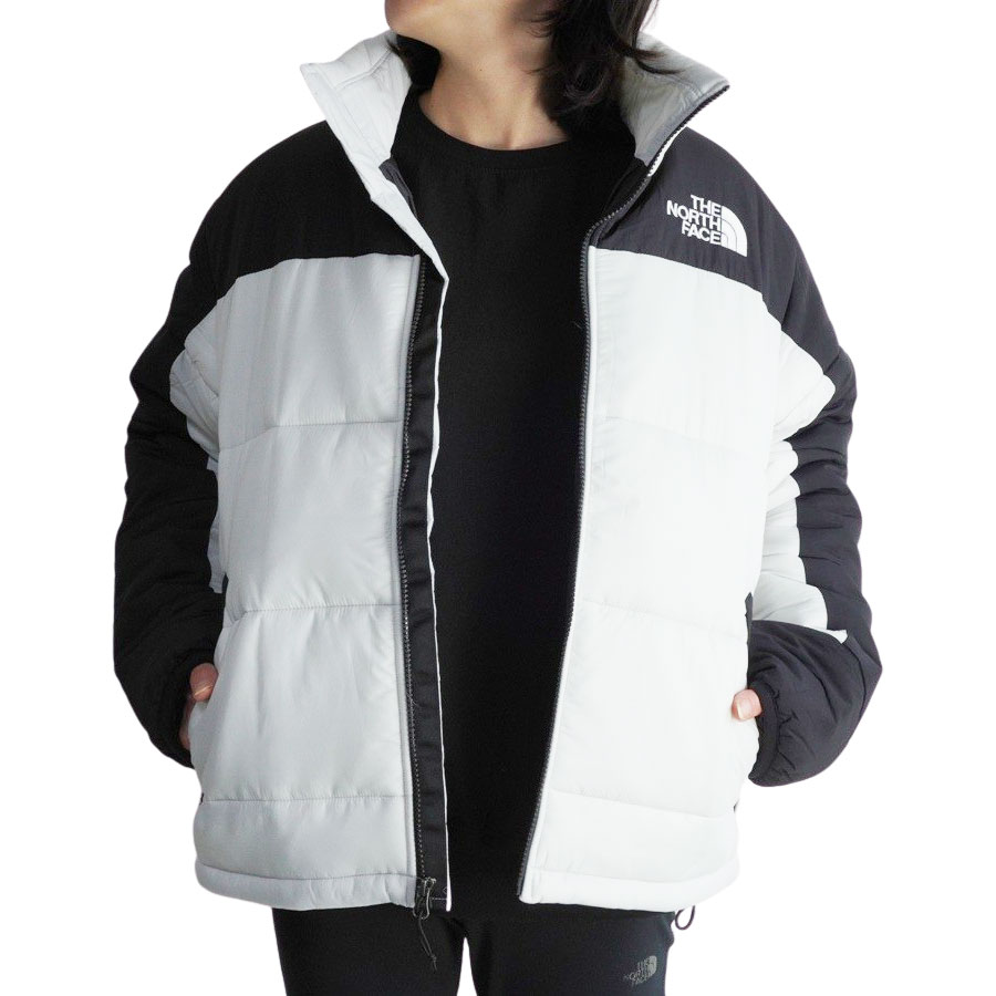 ノースフェイスレディース ジャケットUSA企画 日本未発売W HMLYN INS JKTウィメンズ インサレーションジャケットTIN GREY(ブラック/ホワイト) 白 黒 中綿 シンプル 軽量 アウトドア ストリート