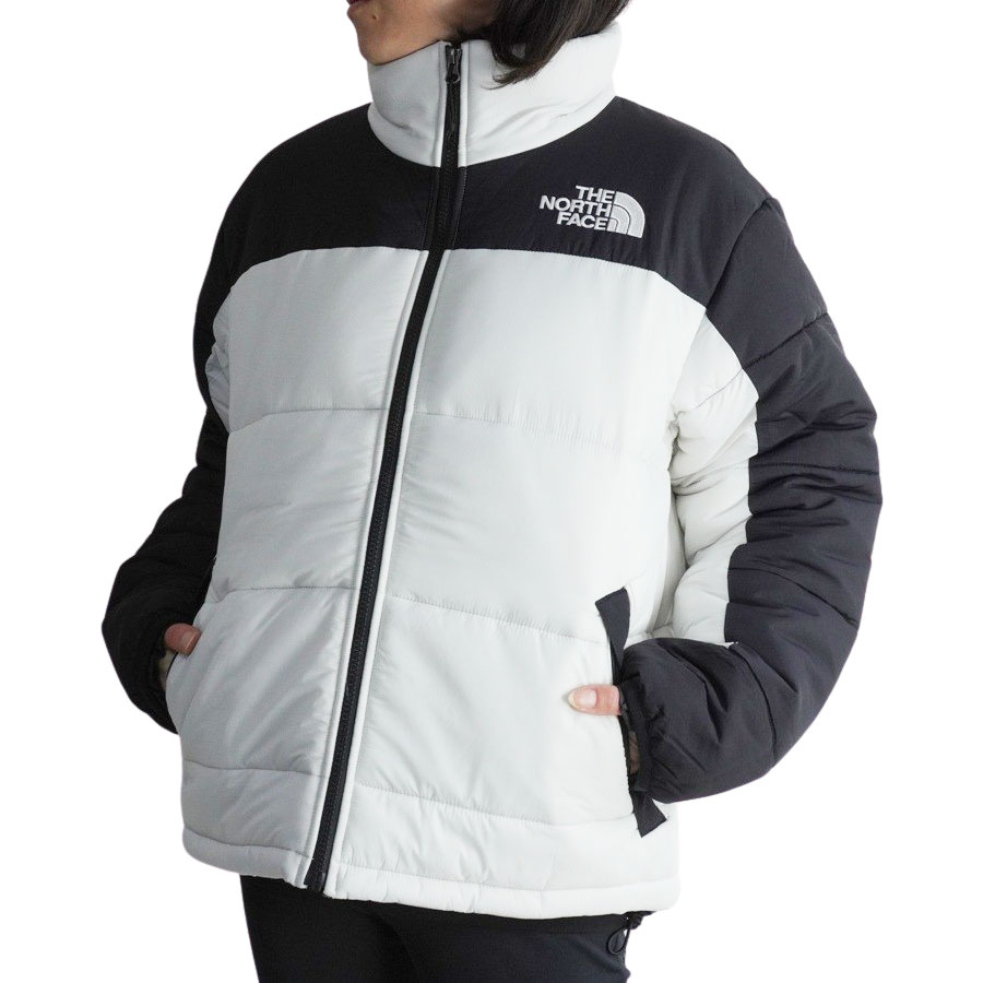 ノースフェイスレディース ジャケットUSA企画 日本未発売W HMLYN INS JKTウィメンズ インサレーションジャケットTIN GREY(ブラック/ホワイト) 白 黒 中綿 シンプル 軽量 アウトドア ストリート