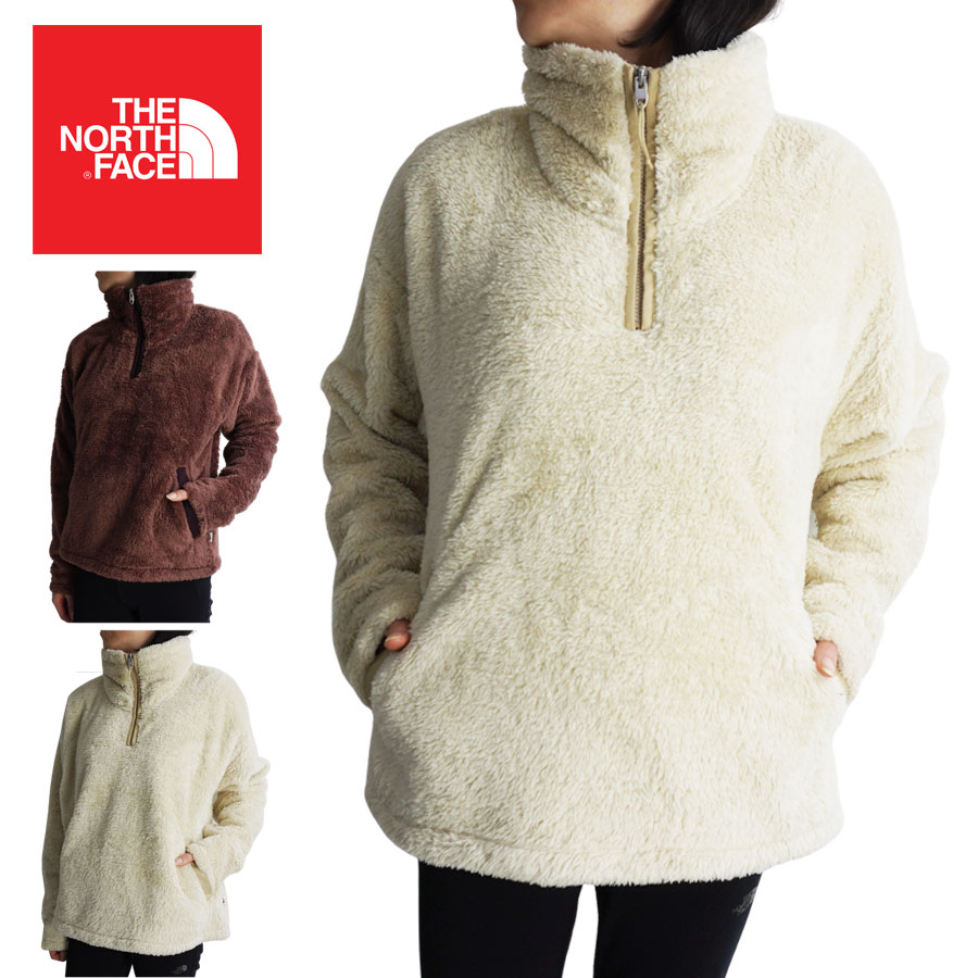 ザ・ノース・フェイス ボアパーカー レディース ノースフェイスTHE NORTH FACE レディース フリースW FURRY FLEECE PULLOVERウィメンズ ファーリーフリースプルオーバーBLCHDSND/HWTHKH（ブリーチサンド/ホーソーンカーキ）MARRONPR/ROOTBN（マロン/ルートブラウン）茶 オフホワイト ボア