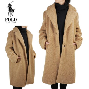 ラルフローレンPOLO RALPH LAURENレディース コートLAUREN RALPH LAUREN BOA COAT ボアコートCAMEL(キャメル)ウィメンズ フリース ボア ジャケット ベージュ