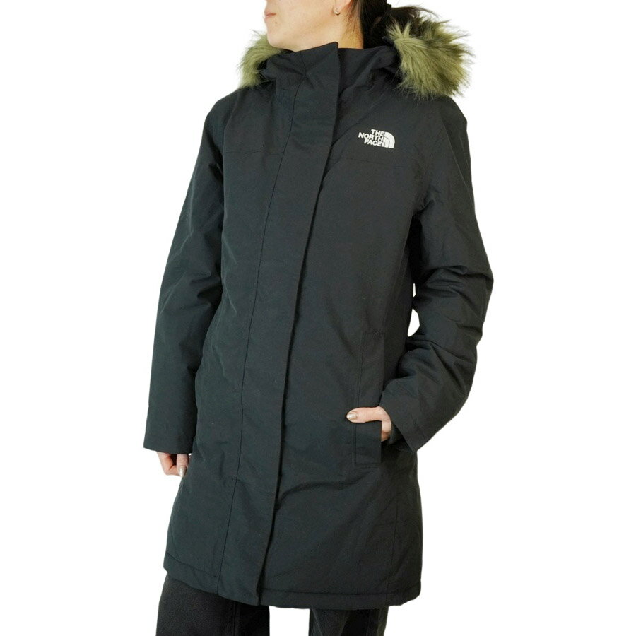 ノースフェイス THE NORTH FACEレディース ダウンコートアークティックパーカー W ARCTIC PARKAウィメンズ ダウンジャケット コートTNF BLACK-NPF ブラック 黒 ファー長め丈 ファー取り外し可能 アメリカ企画