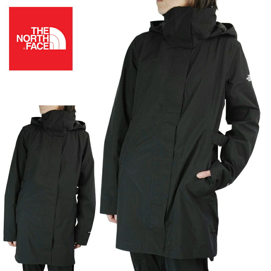 楽天THE MATERIAL WORLDノースフェイスTHE NORTH FACEレディース コートL CITY TRENCHウィメンズ シティトレンチTNF BLACK（ブラック）女性用 トレンチコート ロング ライトアウター 黒