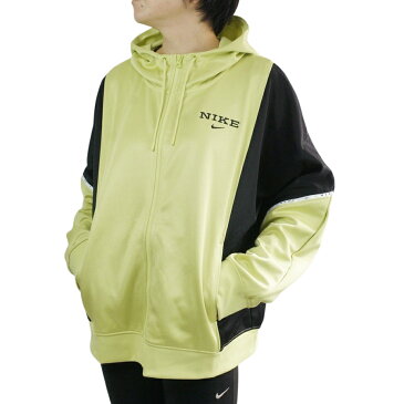 NIKE ナイキレディース ジャージWONENS NSW FULLZIP HOODED JACKETフルジップフードジャケットLIME(ライム)ジャージ 黄緑 黒 スニーカー ランニング ストリート