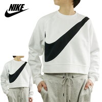 NIKE ナイキレディース スウェットWOMENS NSW SWOOSH FLEECE CROPスウォッシュロゴクロップWHITE(ホワイト)白 黒 BIG スウッシュ スウーシュ トレーナー