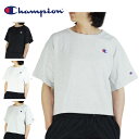 CHAMPION チャンピオンWL956551260 HERITAGE CROPPED TEEウィメンズ ヘリテージ クロップド TシャツWHITE（ホワイト）GFS SILVER GREY（シルバーグレー）BLACK（ブラック）レディース USAモデル シンプル カットソー