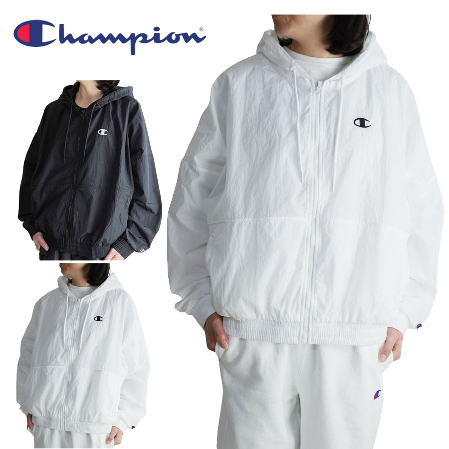 【Champion】チャンピオン 中綿ロングコート フード付きアイボリー 【M】 hrn-cmp-c3-ws620.jpg