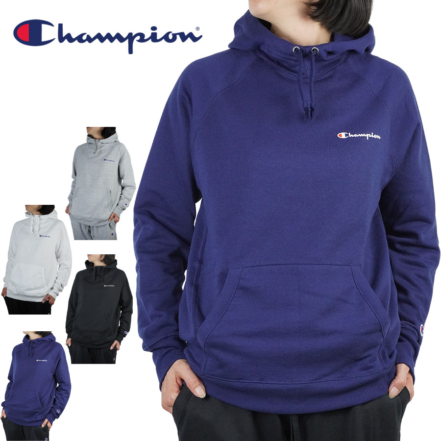 チャンピオン パーカー レディース CHAMPION チャンピオンGF934Y08160 POWERBLEND LEFT CHEST HOODIEウィメンズ スウェット パーカー フーディーWHITE（ホワイト）OXFORD GRAY（オックスフォードグレー）ATHLETIC NAVY（ネイビー）BLACK（ブラック）レディース USA