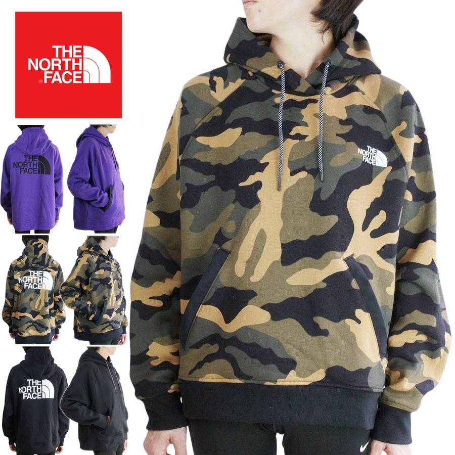 ノースフェイスTHE NORTH FACE レディース パーカーUSA企画 日本未入荷W GRAPHIC PO HDYハーフドーム プルオーバーフーディーTNF BLACK（ブラック）BNTOLVGNWDSCMPT（カモフラージュ）HERO PURPLE（パープル）白 黒 紫 ロゴ 迷彩