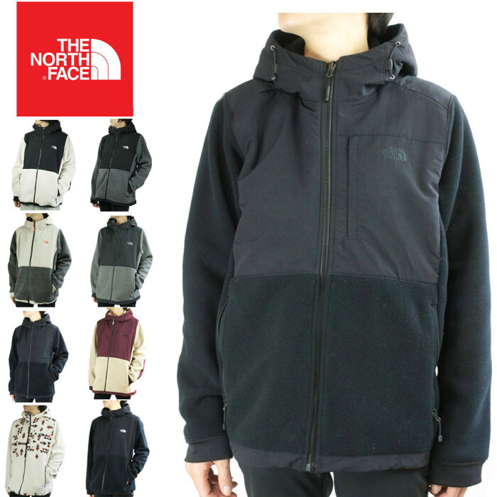 ノースフェイスTHE NORTH FACEレディース パーカーW DENALI 2 HOODIEウィメンズ デナリ2フーディーベージュ グレー ブラック バーガンディー ホワイトフリース 切り替え ナイロン