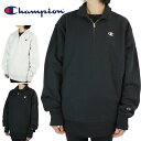 チャンピオン レディース スウェットWL7270 HALF ZIP PULLOVER SWEATハーフジッププルオーバー スウェットBLACK(ブラック) GF...