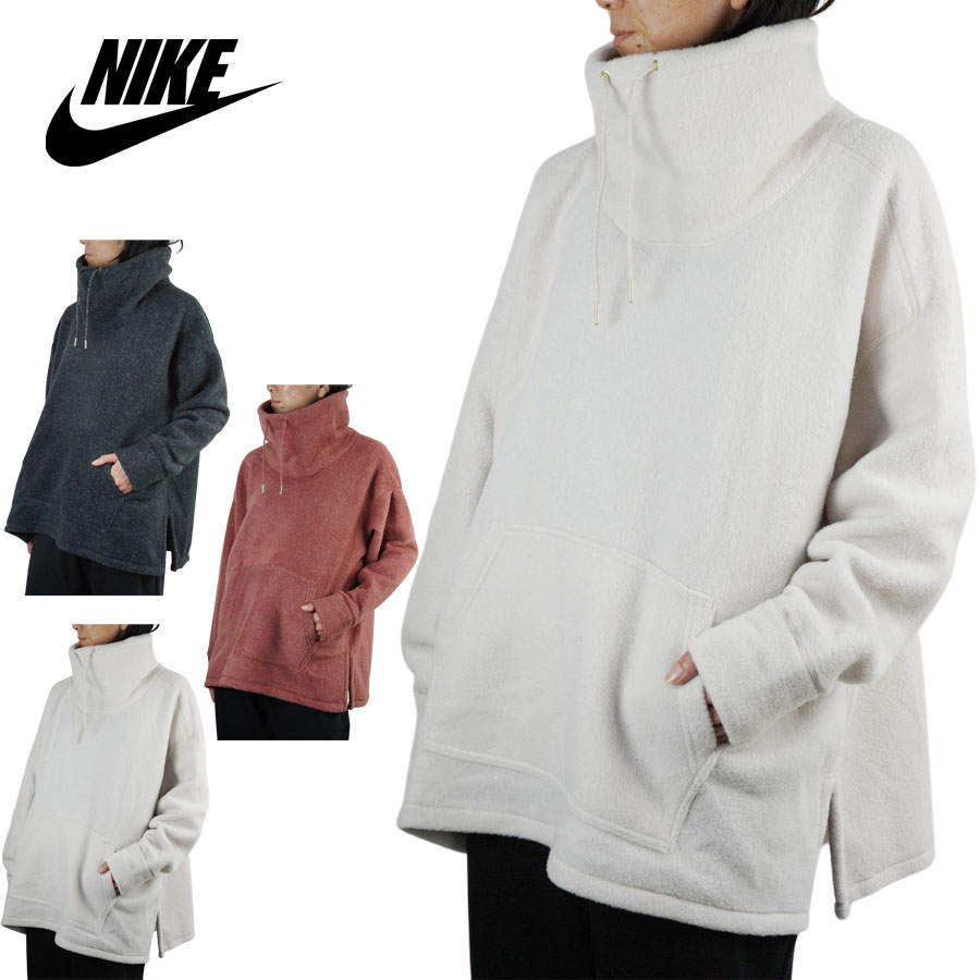 ナイキ ボアジャケット レディース NIKE ナイキレディース フリースTHERMA COZY COWLウィメンズ サーマコージーカウルBLACK（ブラック）PINK（ピンク）WHITE（ホワイト）CU6778 タートルネック 白 黒 杢 ラメ ストリート ボア